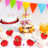 24 Pcs Cute Strawberry Fruit Keychains - Plush Pendant Kawaii Charm for Party Favors