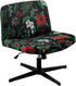 Armless Chair Slipcover Stretch Criss Cross Chair Cover, Mid Back Wide Seat
