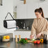 Homakover Kitchen Paper Towel Holder, Hanging Paper Towel Dispenser with Transparent Cover, Easy to Tear Papers