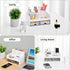 VITVITI Toothbrush Holders for Bathroom Sink, 6 Slots Countertop Organizer with 2 Drawers, White Plastic