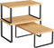 SONGMICS Cabinet Organizer Shelf, Set of 3 Kitchen Counter Shelves, Kitchen Storage,