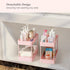 3 danpinera Slim Storage Cart, Tier Narrow Rolling Cart on Wheels Bathroom Organizer with Dividers Handle Hanging Cups