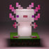 Minecraft Officially Licensed Axolotl Free Standing Desk Light, Gaming Room Decor and Merchandise for Boys and Girls