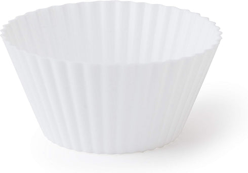 Fox Run 73930 Silicone Cupcake Liners, Black & White, Set of 12 for Baking Muffins and Cupcakes