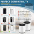 KJ80 Replacement Filter, 3-in-1 KJ80 H13 HEPA Filter High Efficiency Air Purifier Filter Replacement for Druiap KJ80 (NOT for Druiap KJ150 & NOT for Happi KJ80), Compared to part# AF3080, 2 Pack