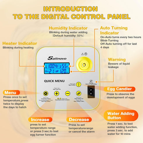 Eggs-12 2026 360 Incubator for Hatching Egg Capacity, Newly Upraded Auto Humidification, Temperature & Humidity