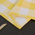 NATUS WEAVER 2 12" 108" Yellow & White Buffalo Check Table Runner Cloth Side for Family Dinners or Gatherings, Indoor