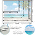 Leeisysme Beach Landscape Tapestry, Tropic Ocean Sea Island Palm Tree Seaside Tapestries for Living Room Summer Window