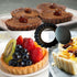 DATANYA 8 Pack Mini Tart Pans, 4 Inch Nonstick Round Quiche Pan with Removable Bottom for Dessert Baking