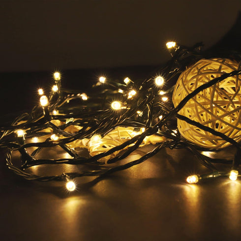 PMS 100-1000 8 300 LED Christmas Lights, Low Voltage Fairy String Lights with Modes, Ideal for Xmax Tree, Garden, Home