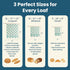 3-Pack Reusable Beeswax Bread Bags (XL, M, S) - Organic Cotton Beeswax Bread Storage Bag for Homemade Bread & Sourdough