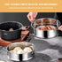 Stainless Steel Steamer Pot, 7 Inches Round Cooking Rack for Kitchen Dim Sum, Dumplings, Bun (18cm)