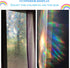 Niviy Rainbow Window Film Privacy Window Sticker Vinyl 3D Decorative Window Cling Non Adhesive Removable Window Covering for Living Room Kitchen Office 17.7 x 78.7 inches by Niviy