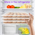 3Pack Deviled Egg Containers with Lid - Portable Egg Holder Carrier for Refrigerator, Storing 72 Eggs for Easter Party