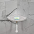 Questech Decor Corner Shower Footrest - Shower Shaving Shelf for Inside Shower Tiled Walls, Cool Gray