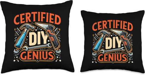 DIY Lovers Home Improvement Throw Pillow for DIY Enthusiasts