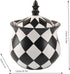 Black and White Jewelry Ring Storage Case, Decorative Boxes with Lids for Home Decor and Travel Display