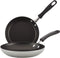 Farberware Cookstart DiamondMax Nonstick Frying Pans/Skillet Set, 8.25 Inch and 10 Inch, Dishwasher Safe, Silver