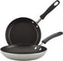 Farberware Cookstart DiamondMax Nonstick Frying Pans/Skillet Set, 8.25 Inch and 10 Inch, Dishwasher Safe, Silver