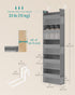 Set 2 5 5-Tier URDH008G01 SONGMICS Over The Door Organizers, of Hanging Door Organizers with Large Pockets, Fabric