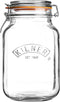 Kilner Swing Top Square Glass Jar, 1.5L