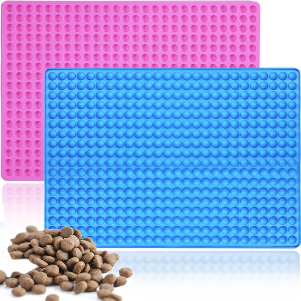 Silicone Mini Round Shape Molds, 2-Pack 468 Cavities Tiny Baking Molds for Dog Treats, BPA Free Food Grade