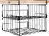 Under Shelf Storage Baskets, 2 Pack Foldable Carbon Steel Baskets for Kitchen Cabinets & Pantries