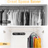 Legging Organizer for Closet, Metal Yoga Pants Hangers with 10 Clips, Space Saving, Black