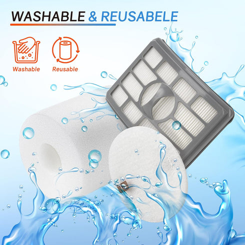 Ximoon NV500 NV501 Filter for Shark Vacuum Filter Replacement 500 Series NV502 NV503 NV505 NV510 NV520