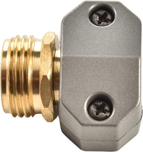 Zinc and Brass Male Clamp Coupling,Fits 3/4" or 5/8" Garden Hose Repair Fitting by Sanpaint