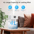 4L 40H 360 Nozzle, JRD Humidifiers for Bedroom, Cool Mist Humidifier for Large Room, Runtime, Night Light for Home