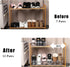 Closet Organization,Transparent(5 11inch 4 pack) Shoe Stacker Shoe Rack Organizer for Space Saver Storage Shoe Holder *