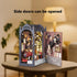 suruim DIY Book Nook Kit Bookend Puzzle Miniature Nook Library Bookshelf Insert Bookends Decoration Books Ornaments