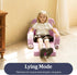 1-3, Kids Couch, Children's Sofa Bed, Folds into a Recliner, Pink Puppy Design, Suitable for Toddlers Aged Birthday
