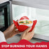 Microwave Bowl Huggers Warmers Set of 4, Heat Resistant Food Warmer for Hot and Cold Bowls, Microwave Safe