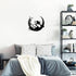 PLIGREAT Cute Panda Metal Wall Sculpture, Front Door Welcome Sign Hanging Wall Art Decor