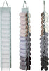 Legging Organizer Storage, T-Shirt Organizer, Hanging Closet Organizer with 26 Roll Compartments for Yoga Pants, Tank