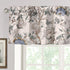 Blackout Curtain Valances for Kitchen Window/Living Room/Bathroom, 52" W x 18" L, Floral in Sage and Brown