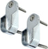 Oval Closet Rod End Supports, Screw on Type, 15mm x 30mm, Polished Chrome, 2 Pack