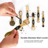 Magnetic Measuring Spoons Set, Stainless Steel with Leveler, Stackable Tablespoon for Baking and Measuring