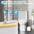 Aloevia IPX7 320RPM Electric Toilet Brush with Holder, Ultra Quiet & Powerful Scrubbing, Waterproof Self-Cleaning Brush