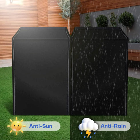ANMINY Outdoor Waterproof Washer Dryer Cover, Dustproof Zipper Design for Most Top Load or Front Loading Machines