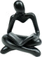 HAFKOIS Thinker Statue Reading Women Figurine Abstract Art Sculpture Home Decor Modern Black