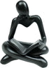 HAFKOIS Thinker Statue Reading Women Figurine Abstract Art Sculpture Home Decor Modern Black