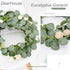 DearHouse 2pc Artificial Eucalyptus Garland, Faux Silk Eucalyptus Leaves Vines for Wedding Decor, 6.1ft/pc