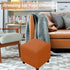 Waterproof Ottoman Cover Square Stretch PU Soft Folding Storage Ottoman Cover with Elastic Bottom Cube Footrest Foot