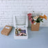 Golden State Art 8x8 Shadow Box Frame Display Case, 2-inch Depth, Great for Collages, Collections, Mementos, 6 Pins