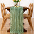 12pcs 22120 inches 10FT Sage Green Easter Spring Cheesecloth Table Runner Boho Gauze Table Runner for Spring Wedding