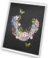 GnosisCollageArt Dental Art Human Teeth Anatomy, Flower Butterflies Set of 2 Unframed Prints