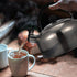 ABOOFAN Whistling Tea Kettle - Stainless Steel 2L Teapot for Stovetop Hot Water, Fast Boil Silver Kettle